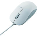 エレコム 有線3ボタン赤色LEDマウス ホワイト (1個) 品番:M-K7URWH/RS