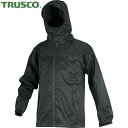 トラスコ TRUSCO 雨具 合羽 カッパ フードが回るストレッチレインスーツ ツバつき ブラック 4L (1着) 品番:NRSR-BK-4L