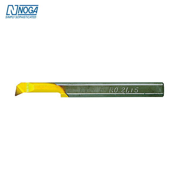 NOGA 超硬ソリッドバー タイニーツール・プロファイル&ボーリング シャンク径5mm 首下長15mm (1本) 品番：MPR5R0.2L15