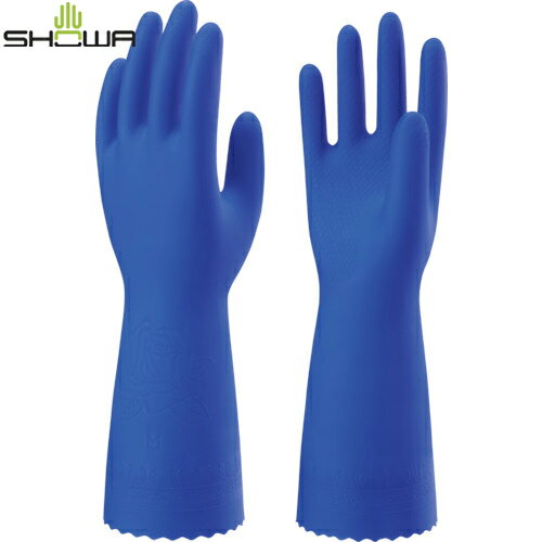 SHOWA ショーワグローブ 塩化ビニール手袋 No170耐油厚手 ブルー Lサイズ (1双) 品番：NO170-L