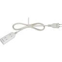 ノア NOATEK 3ケ口延長コード1m白 (1本) 品番:NC-5301WH