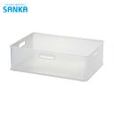 SANKA サンカ 収納ボックス ナチュラ インボックス M クリア (1個) 品番:NIB-MCL