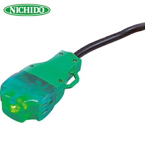 日動工業 NICHIDO 三つ口コンセントボデコン ほたるコンセント (1個) 品番：MTL-2E
