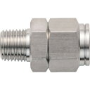 潤工社 ステンレス継手 ニップル(インチ系列) 9.53×6.99mm PT1/2 (1個) 品番:N-3/8-PT1/2-SUS
