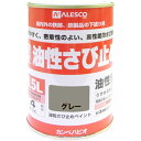 特長 ●乾きが速い、鉄部用油性つやけしタイプのサビ止め塗料です。 ●密着が良く、防錆効果が強いので下塗り塗料として最適です。 用途 ●門扉、シャッター、フェンス、鉄骨、物置などのサビ止め用下塗り。 仕様 ●色：グレー ●容量(L)：0.5 ●乾燥時間：約3時間(20℃)、約6時間(冬) ●塗り重ね可能時間：24時間以上(20℃) 仕様2 ●塗布面積：6〜7［［M2］］(1回塗り) 材質／仕上 ●合成樹脂（長油性アルキド） 原産国（名称） ●日本 質量 ●0.8kg