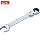 KTC 京都機械工具 ラチェットコンビネーションレンチ(首振りタイプ) 14mm (1丁) 品番:MSR1A-14F(4)