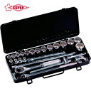 SUPERTOOL スーパーツール ソケットレンチセット 差込角9.5mm(3/8インチ)入り数:25 (1S) 品番:N318S