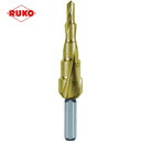 RUKO 2枚刃スパイラルステップドリル 28mm チタン (1本) 品番：101058T