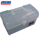 明邦化学工業 MEIHO 樹脂製工具箱 ミリオンBOXL 透明 (1個) 品番:MBOX-L-TM