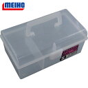 明邦化学工業 MEIHO 樹脂製工具箱 ミリオンBOXS 透明 (1個) 品番:MBOX-S-TM
