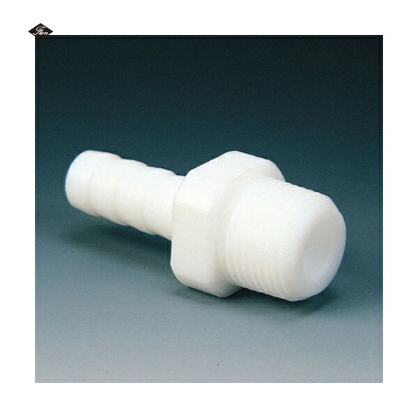 フロンケミカル PTFE ハーフオスチューブジョイント 竹の子外径4φ×R1/8 (1個) 品番：NR0078-001