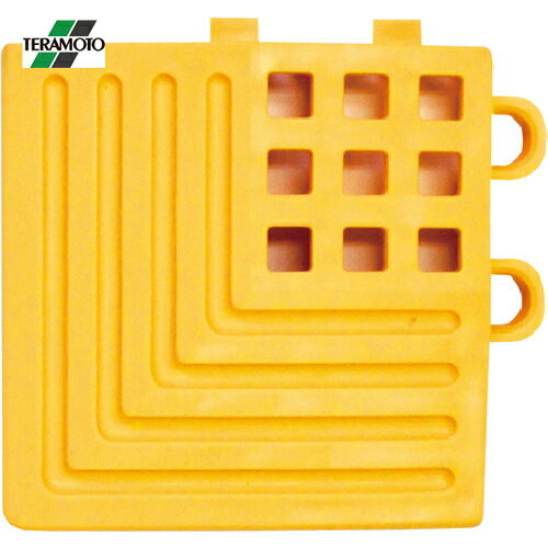 テラモト タッチマット2専用ふち 角ふち 黄 (1個) 品番：MR-064-690-5