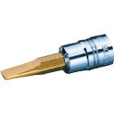 nepros ネプロス ドライバービットソケット 6.3sq.マイナスビットソケット 刃先1×6マイナス 全長47.7mm (1個) 品番:NBT2M-06