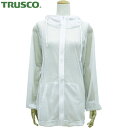 トラスコ TRUSCO 虫よけメッシュパーカー S~Mサイズ ホワイト (1着) 品番:MPK-F1-W