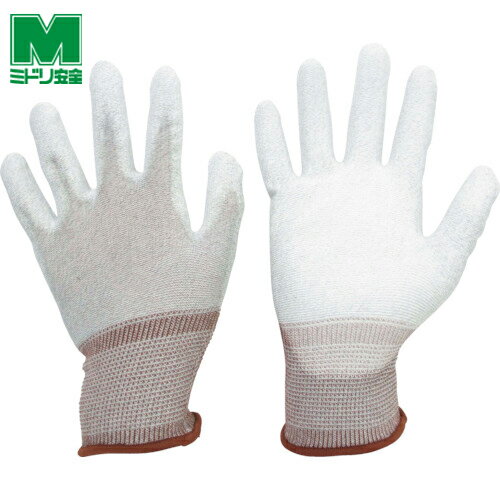 ミドリ安全 作業手袋 静電気防止手袋 静電気拡散性手袋(手のひらコート)SS 10双入 (1袋) 品番:MCG600N-SS