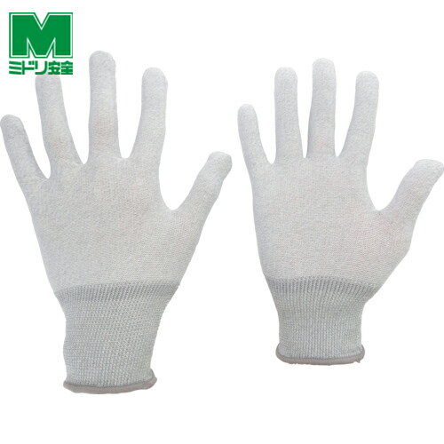 ミドリ安全 作業手袋 静電気防止手袋 静電気拡散性手袋(ノンコート)L(10双入)(1袋) 品番:MCG602N-L