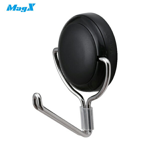 マグエックス マグネットフック ゼロスライド M 黒 (1個) 品番：MZR-6K