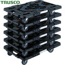 トラスコ 平台車 TRUSCO まとめ買い 樹脂製平台車 ルートバン MPK-600J-BK 6台セット (1S) 品番:MPK-600J-BK-M6