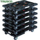 トラスコ 平台車 TRUSCO まとめ買い 樹脂製平台車 ルートバン MPK-600S-BK 6台セット (1S) 品番:MPK-600S-BK-M6