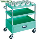 トラスコ TRUSCO ツールワゴン フェニックスワゴン 750X500 1段引出付 HSK63A ヤンググリーン (1台) 品番:PEW-TL972EV-YG