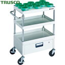 トラスコ TRUSCO ツールワゴン フェニックスワゴン 600X400 1段引出付 HSK100A ホワイト (1台) 品番:PEW-TL962DV-W