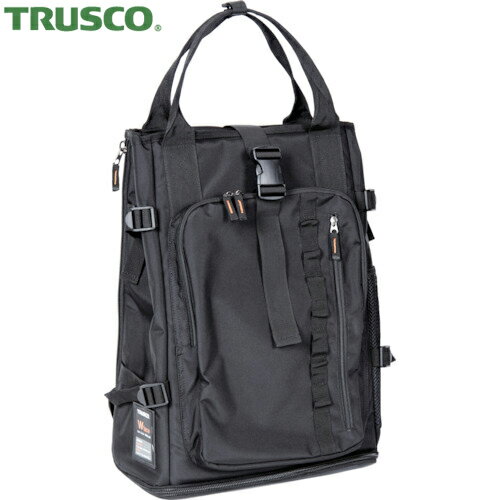 TRUSCO(トラスコ) 裏表ひっくり返るリュック Wフェイスリュック (1個) 品番：RESL-BK