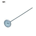 佐藤 堆肥用バイメタル温度計 0~120℃ (1407-00) (1本) 品番:1407-00