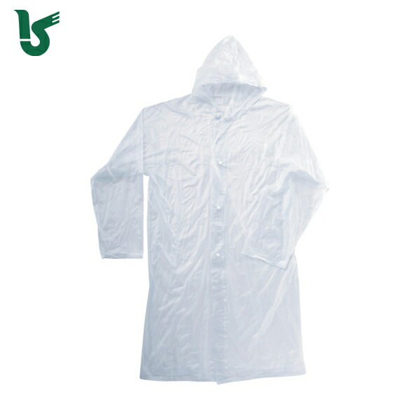カジメイク 雨具 合羽 カッパ レインスーツ ポケットコート クリア 120C (1着) 品番:1222-90-120C