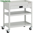 トラスコ TRUSCO ツールワゴン ラビットワゴン 700X450XH810 1段引出付 ゴム車輪 ホワイト (1台) 品番:RBW-873V-W