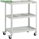 トラスコ TRUSCO ツールワゴン ラビットワゴン 700X450XH880 仕切板2段付 ゴム車輪 ホワイト (1台) 品番:RBW-973S2-W