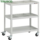 トラスコ TRUSCO ツールワゴン ラビットワゴン 700X450XH810 仕切板2段付 ゴム車輪 ホワイト (1台) 品番:RBW-873S2-W