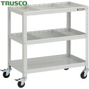 トラスコ TRUSCO ツールワゴン ラビットワゴン 700X450XH740 仕切板2段付 ゴム車輪 ホワイト (1台) 品番:RBW-773S2-W