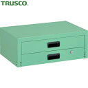 トラスコ TRUSCO ツールワゴン ラビットワゴン用2段引出 600X400 ヤンググリーン (1台) 品番:RBW-64X YG