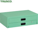 トラスコ TRUSCO ツールワゴン ラビットワゴン用2段引出 700X450 ヤンググリーン (1台) 品番:RBW-75X YG