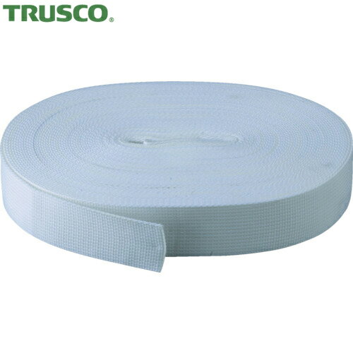 トラスコ TRUSCO 結束ベルト PPベルト幅50mm×長さ50m 白 (1本) 品番:PPB-5050 (W)