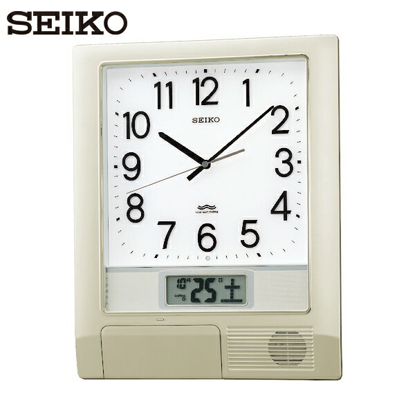 SEIKO(セイコー) 電波プログラムクロック 429×345×57 銀色メタリック (1個) 品番：PT201S
