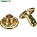 トラスコ TRUSCO ハトメ 大カシメ スチール 真鍮メッキ 9mm 足長11.5mm 30組入 (ブリスターパック入) (1Pk) 品番:P-THP-CB11.5