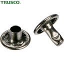 トラスコ TRUSCO ハトメ 大カシメ スチール 黒ニッケルメッキ 9mm 足長11.5mm 30組入 (ブリスターパック入) (1Pk) 品番:P-THP-CBN11.5