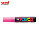 三菱鉛筆 uni 水性顔料マーカー ポスカ 極太角芯 桃 (1本) 品番:PC17K.13