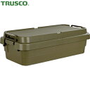 トラスコ TRUSCO 道具箱 トランクカーゴ フラット天板仕様 浅型 40L ОD色 (1台) 品番:ODCFL-70