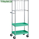 トラスコ TRUSCO ツールワゴン フェニックスワゴン 省音 600X400XH1500 立掛け用 ヤンググリーン (1台) 品番:PEW-1562KS-YG