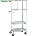 トラスコ TRUSCO ツールワゴン フェニックスワゴン 省音 600X400XH1500 立掛け用 ホワイト (1台) 品番:PEW-1562KS-W