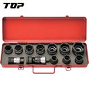TOP トップ工業 インパクトレンチ用ソケット・ワンタッチアダプターセット (1個) 品番:PT-1736PUS