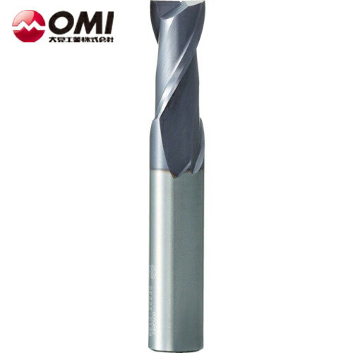大見 超硬2枚刃スクエアエンドミル（ショート） 刃数2 刃径8mm (1本) 品番：OES2S-0080