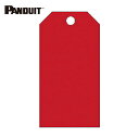 パンドウイット PANDUIT 書き込み用カラータグ 赤 (25枚入) (1袋) 品番:PVT-179-Q