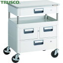 トラスコ TRUSCO ツールワゴン フェニックスワゴン 抗菌 省音 600X400XH740 引出 天板付 ヤンググリーン (1台) 品番:PEW-761VZ...