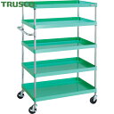 トラスコ TRUSCO ツールワゴン フェニックスワゴン 省音 900X600XH1500 5段 ヤンググリーン (1台) 品番:PEW-1595-YG