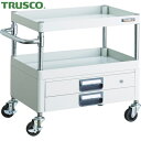 トラスコ TRUSCO ツールワゴン フェニックスワゴン 省音 600X400XH600 2段引出付 ホワイト (1台) 品番:PEW-662X-W