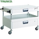 トラスコ TRUSCO ツールワゴン フェニックスワゴン 省音 750X500XH600 引出付 ホワイト (1台) 品番:PEW-671VZ-W