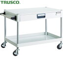 トラスコ TRUSCO ツールワゴン フェニックスワゴン 省音 750X500 薄型1段引出付 ホワイト (1台) 品番:PEW-671Z-W